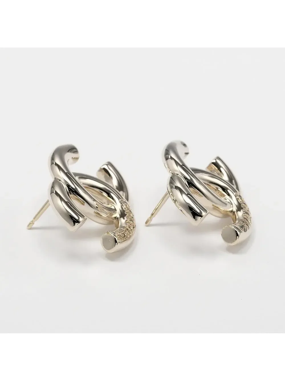Chanel Cc Logo Earrings Metal #357846C10B